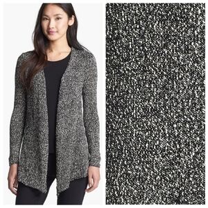 EILEEN Fisher XS Wrapped Cotton Nubble Cardigan